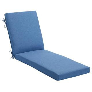 24 in. W x 30 in. D Cushionguard Universal Outdoor Chaise Cushion in Lake Twist | The Home Depot