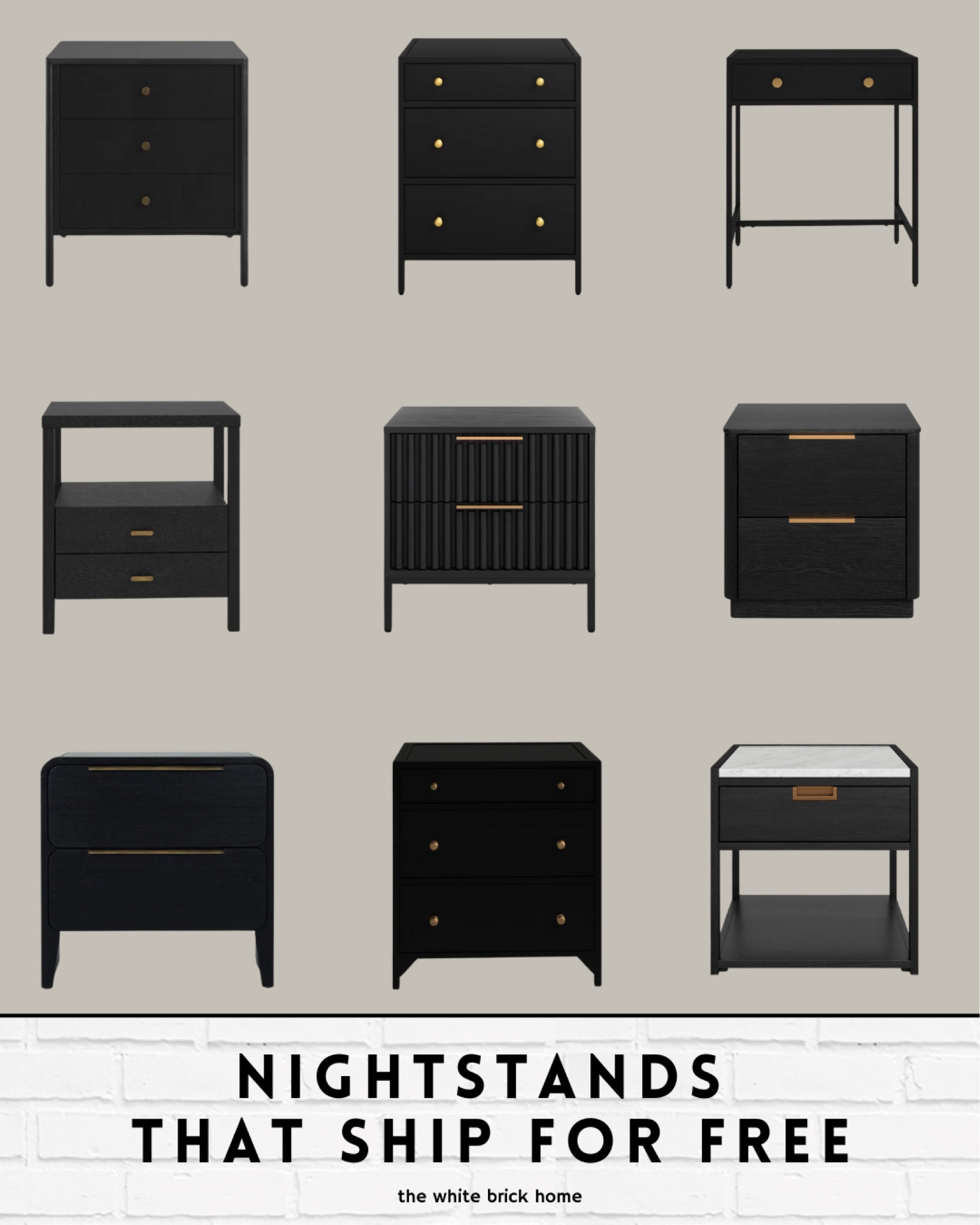 Wayfair bedroom finds that all ship for free! 

Bed, bedroom, bedroom furniture, bedroom decor, bedroom nightstand, nightstand, bedroom design, free shipping, black and brass bedroom nightstand, primary bedroom, guest bedroom, bedroom Wayfair, Wayfair nightstand 

#LTKHome #LTKStyleTip #LTKSaleAlert