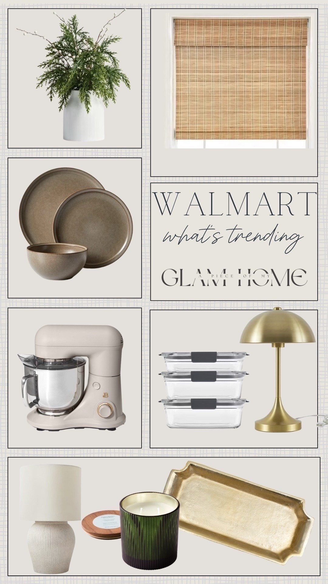 Walmart what’s trending now for home decor! 


Plates, dishes, Walmart home, affordable home, lamp, mixer, glass food containers, blinds, Christmas arrangements, tray, candle 

#LTKStyleTip 



#liketkit 
@shop.ltk
https://liketk.it/5vPDk



#liketkit #LTKHome #LTKHoliday
@shop.ltk
https://liketk.it/5zzB0