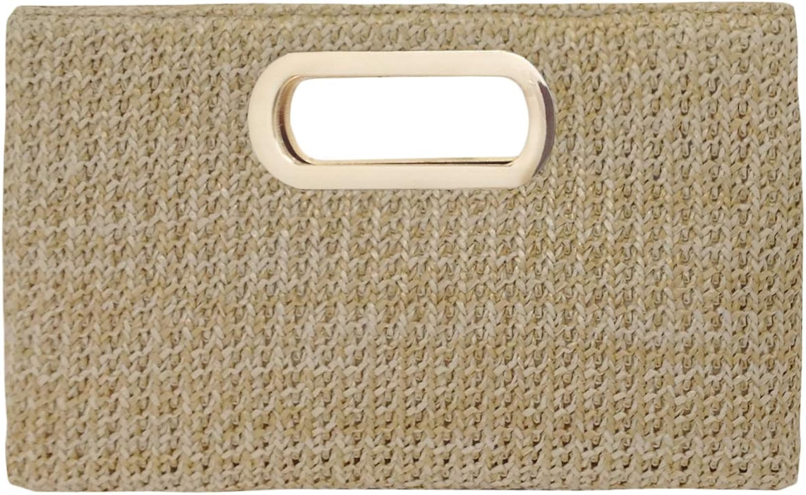 Top Handle Straw Clutch | Amazon (US)