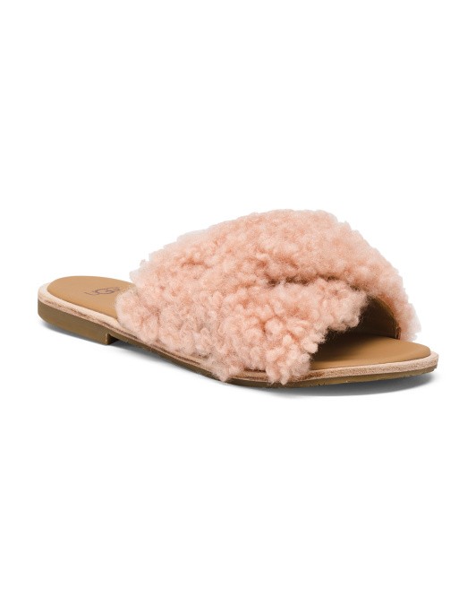Furry X-band Slide Sandals - New Arrivals - T.J.Maxx | TJ Maxx