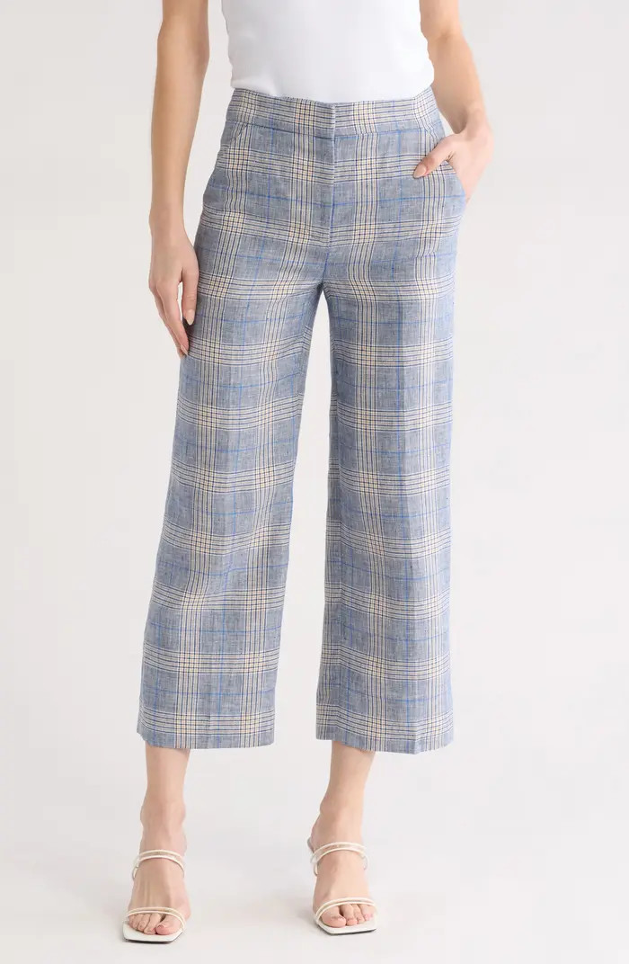 Veronica Beard Brixton Plaid Wide Leg Crop Pants | Nordstromrack | Nordstrom Rack
