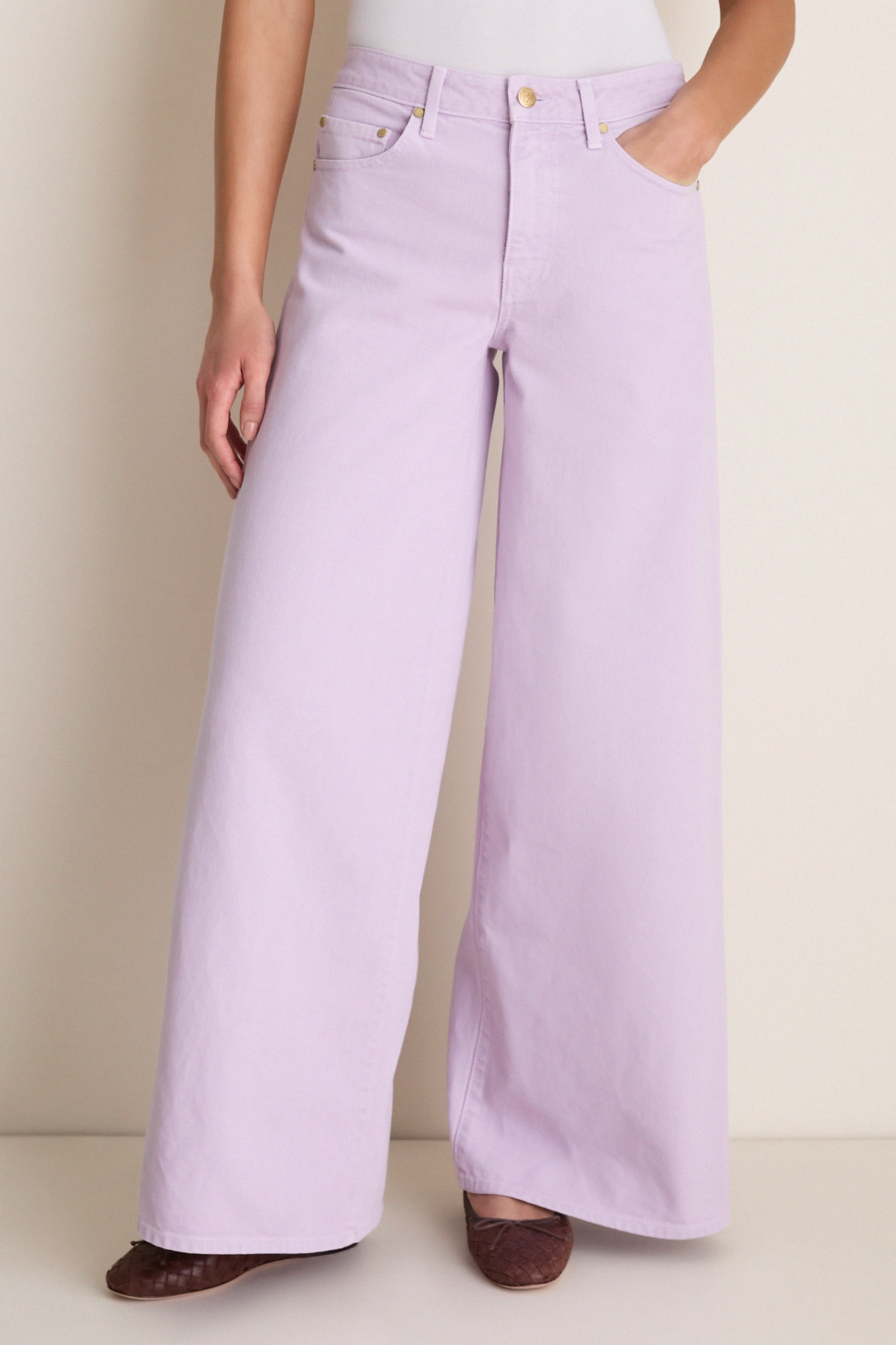 Wisteria Zephyr Mid Rise Wide Leg Jean | Tuckernuck (US)