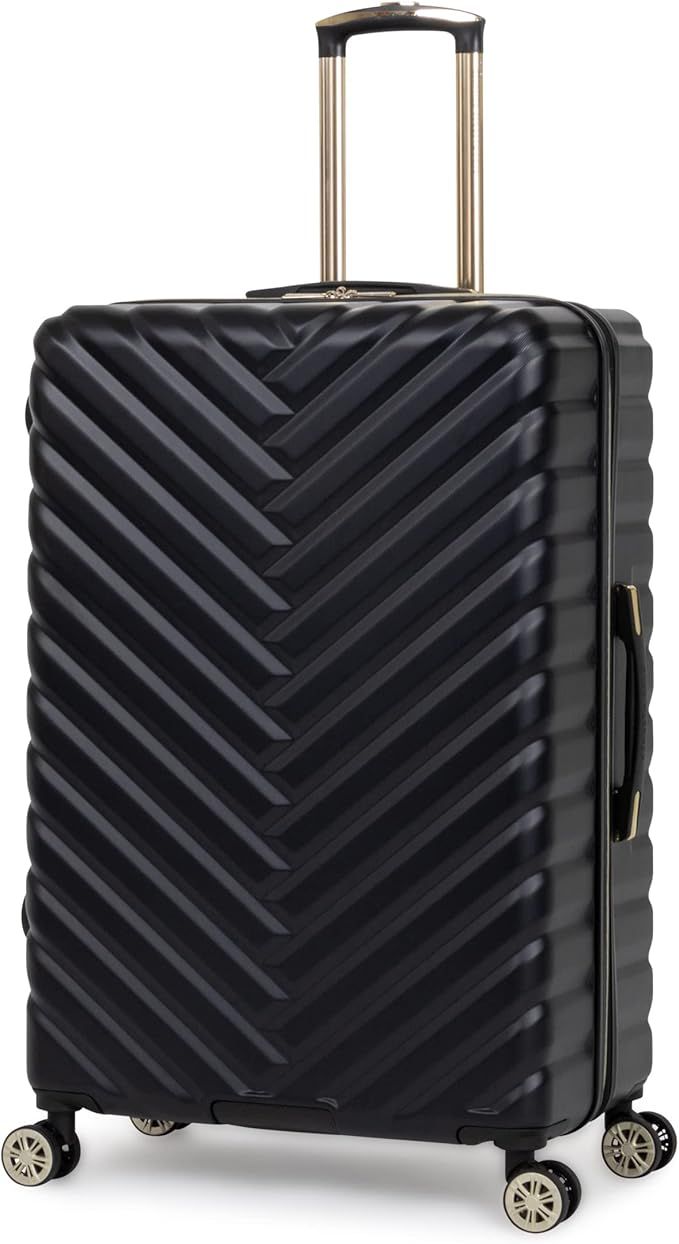 Kenneth Cole REACTION Women's Madison Square Hardside Chevron Expandable Luggage, Black, 28-Inch ... | Amazon (US)