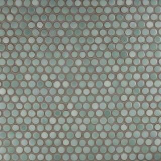 Hudson Penny Round Mint Green 12 in. x 12-5/8 in. Porcelain Mosaic Tile (10.7 sq. ft./Case) | The Home Depot