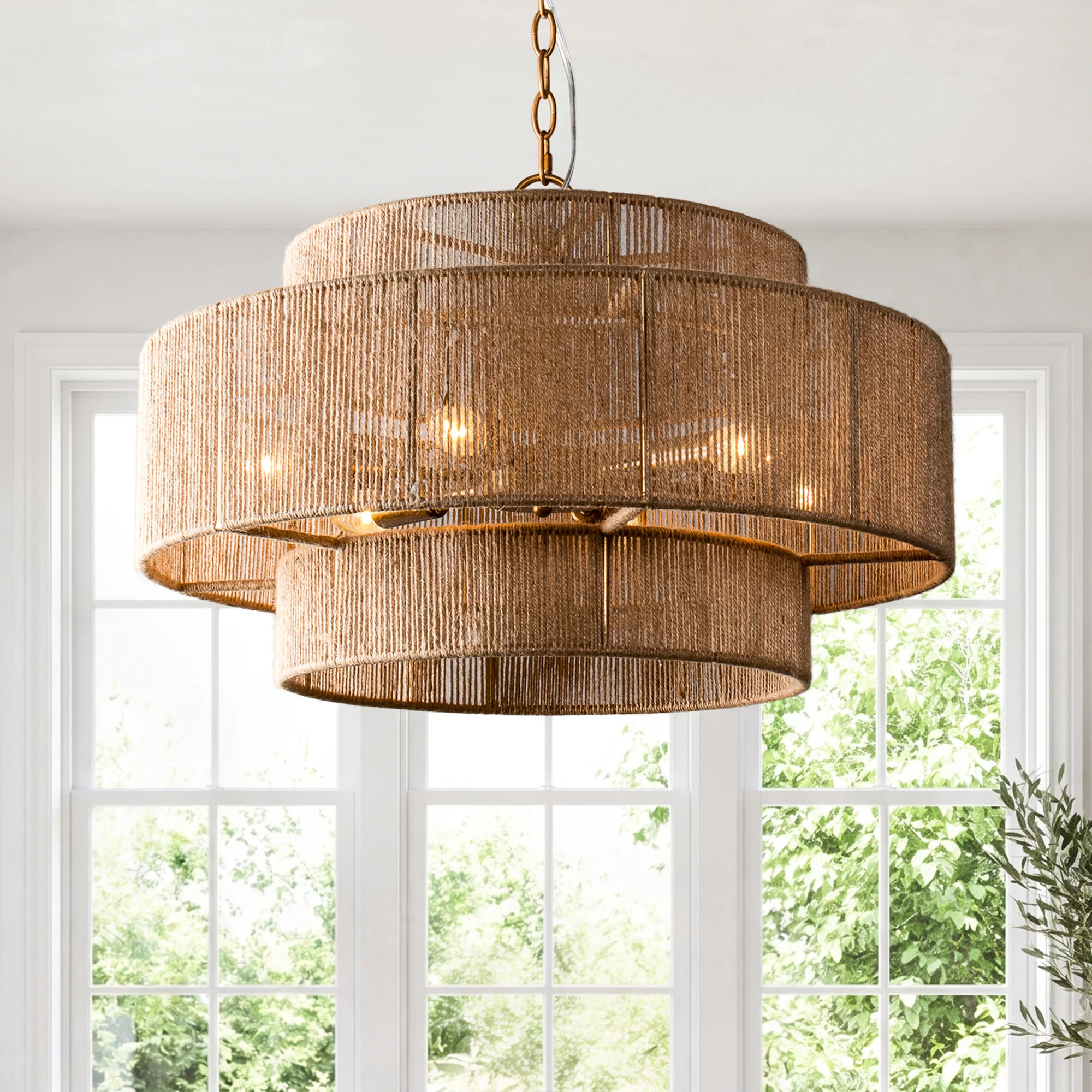 Luzerne 6 - Light 3-Tier Drum Chandelier | Wayfair North America