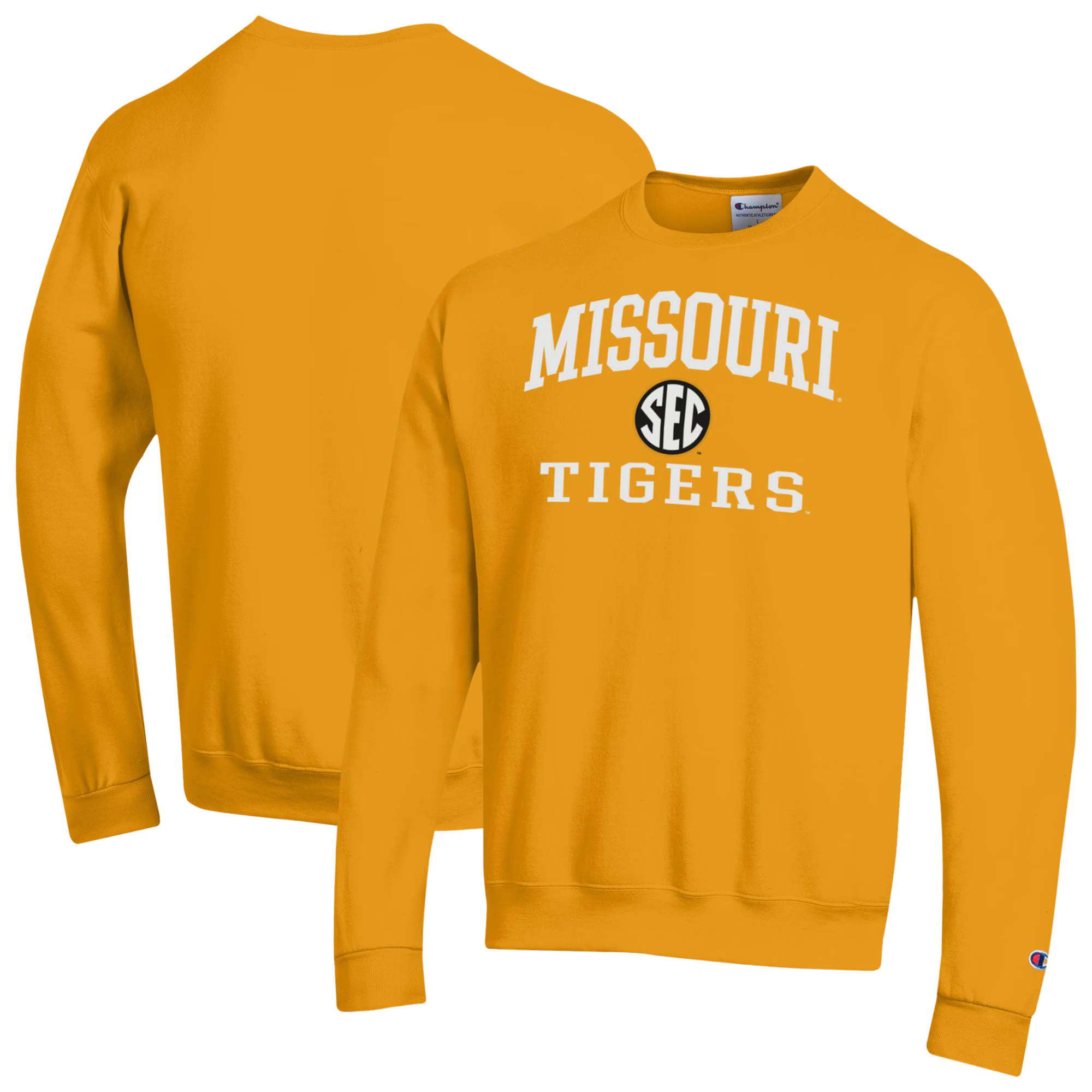 Missouri Tigers Champion Team Fleece Pullover Sweatshirt - Gold | Fanatics