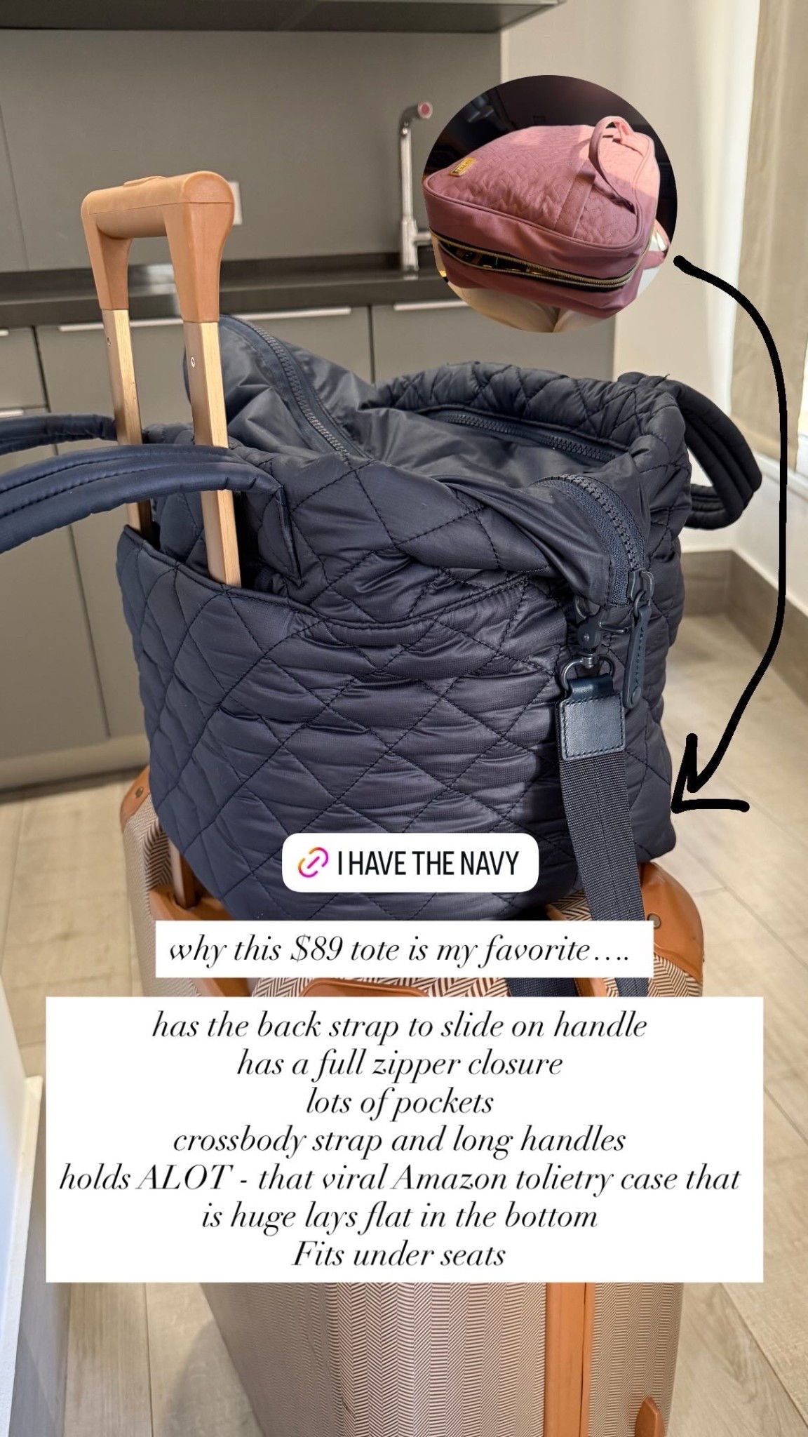 Travel tote bag carryon quince followthefind 

#LTKFamily #LTKFindsUnder100