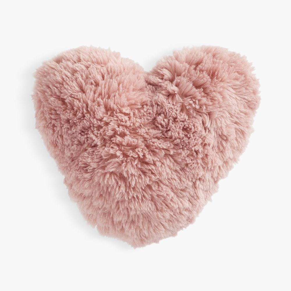 Cloud Faux Fur Heart Pillow | Pottery Barn Teen