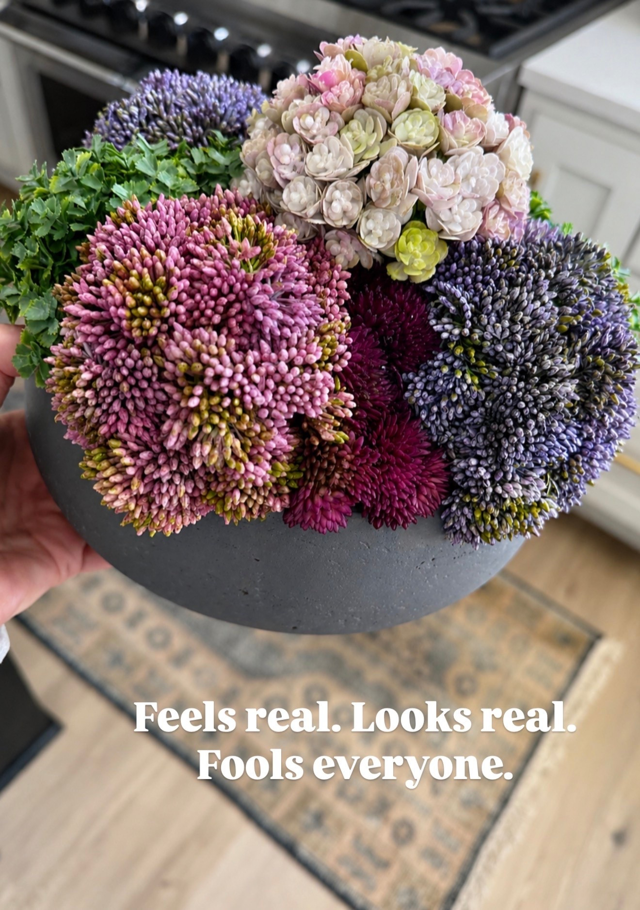 Looks and feels real floral arrangement. Everyone comments on how beautiful! On sale during the #nsale

#LTKHome #LTKSaleAlert #LTKOver40