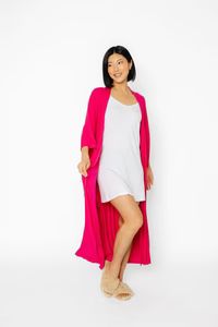 club rose ribbed robe | Body Love Basics