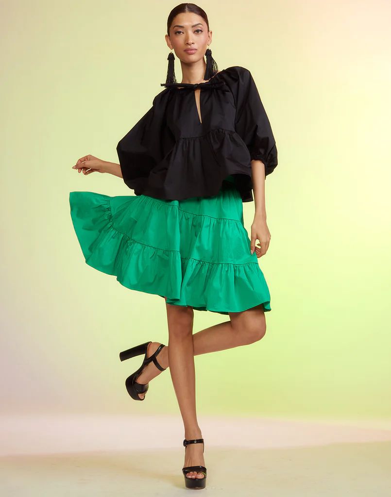 Marrakesh Cotton Tiered Skirt | Cynthia Rowley