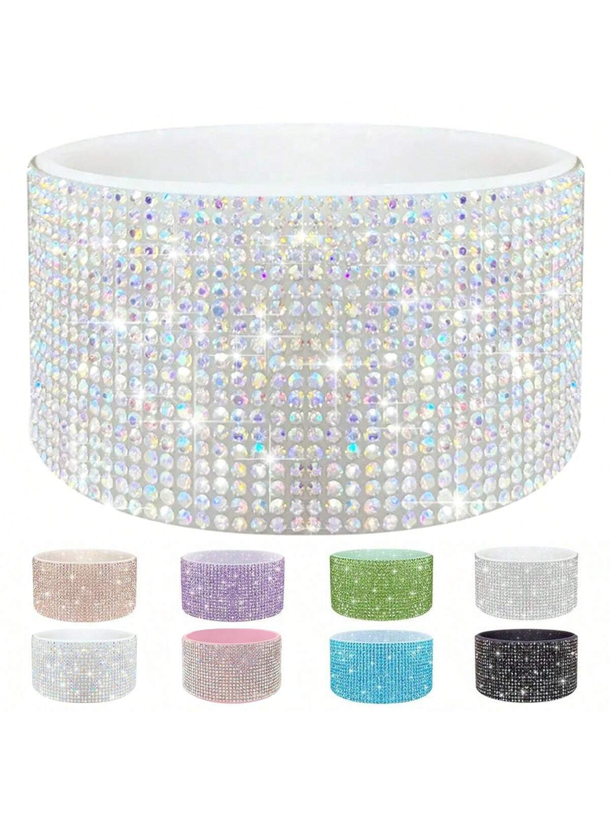 Rhinestone Glitter Silicone Boot For Cup 20-40oz Tumbler 30-40oz Trek Tumbler Accessories For 2.8... | SHEIN