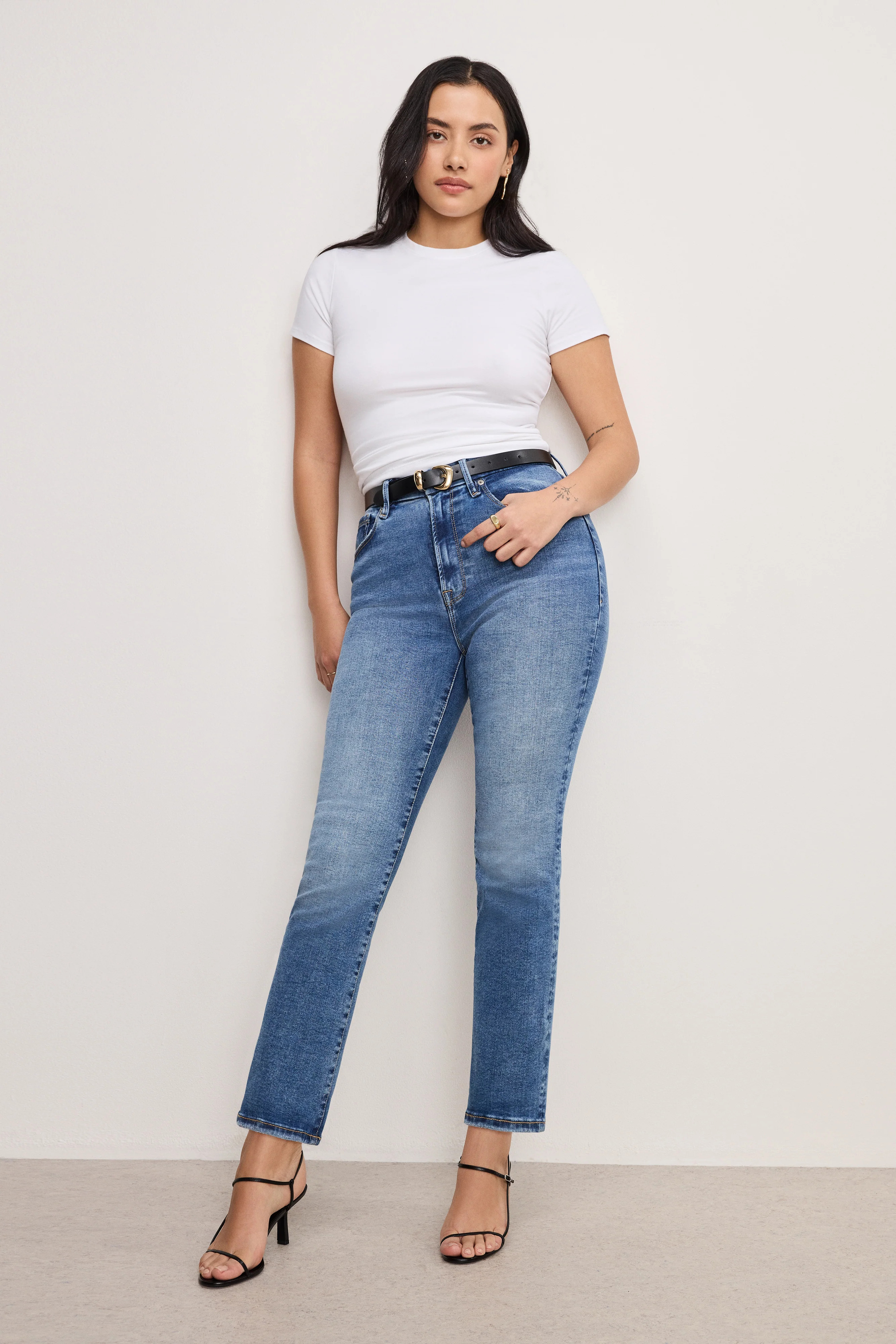 ALWAYS FITS GOOD LEGS STRAIGHT JEANS | INDIGO316 - GOOD AMERICAN | Good American