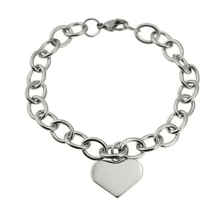 Heart Charm Link Bracelet | Walmart (US)