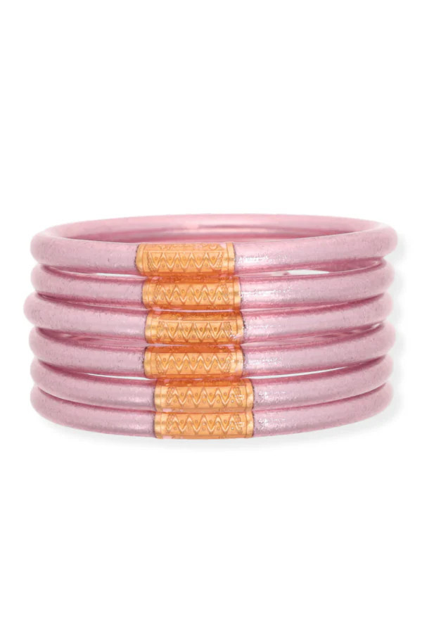 BudhaGirl Icy Rose Bangle Bracelets Set of 6 | The Willow Tree
