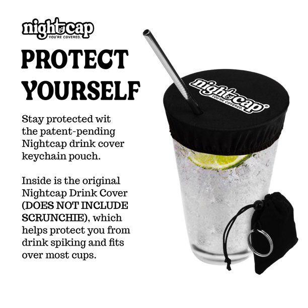 NightCap Drink Cover Keychain- Inside each Keychain Pouch is a Nightcap Drink Cover- The Original... | Walmart (US)