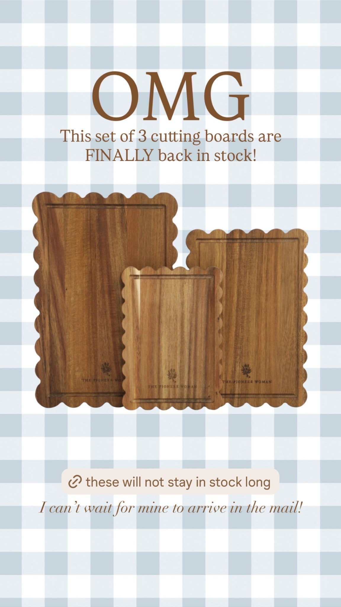 Do not wait to buy these cutting boards! They won’t be in stock for long.

#LTKHome