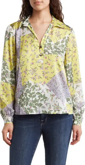 Floral Patchwork Long Sleeve Top | Nordstrom Rack