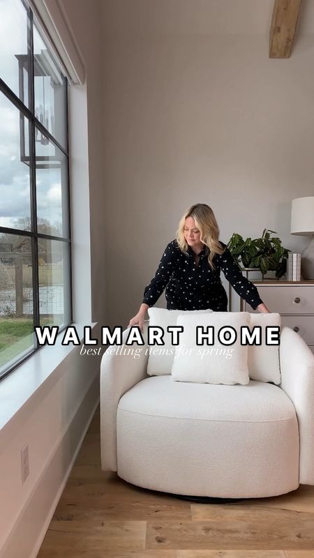 Walmart home best selling items for spring! 

#walmartpartner #Walmarthome @walmart / accent chair / living room / home / swivel chair / planter / outdoor furniture/ viral 

#LTKVideo #LTKhome #LTKSeasonal