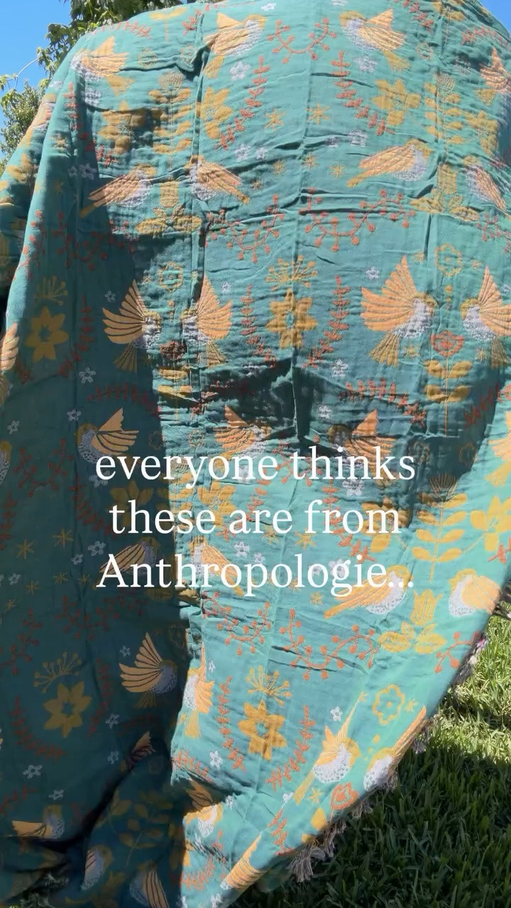 everyone thinks these blankets are from Anthropologie, but they are from Amazon✨ they are huge and are perfect for the beach☀️

#LTKHome