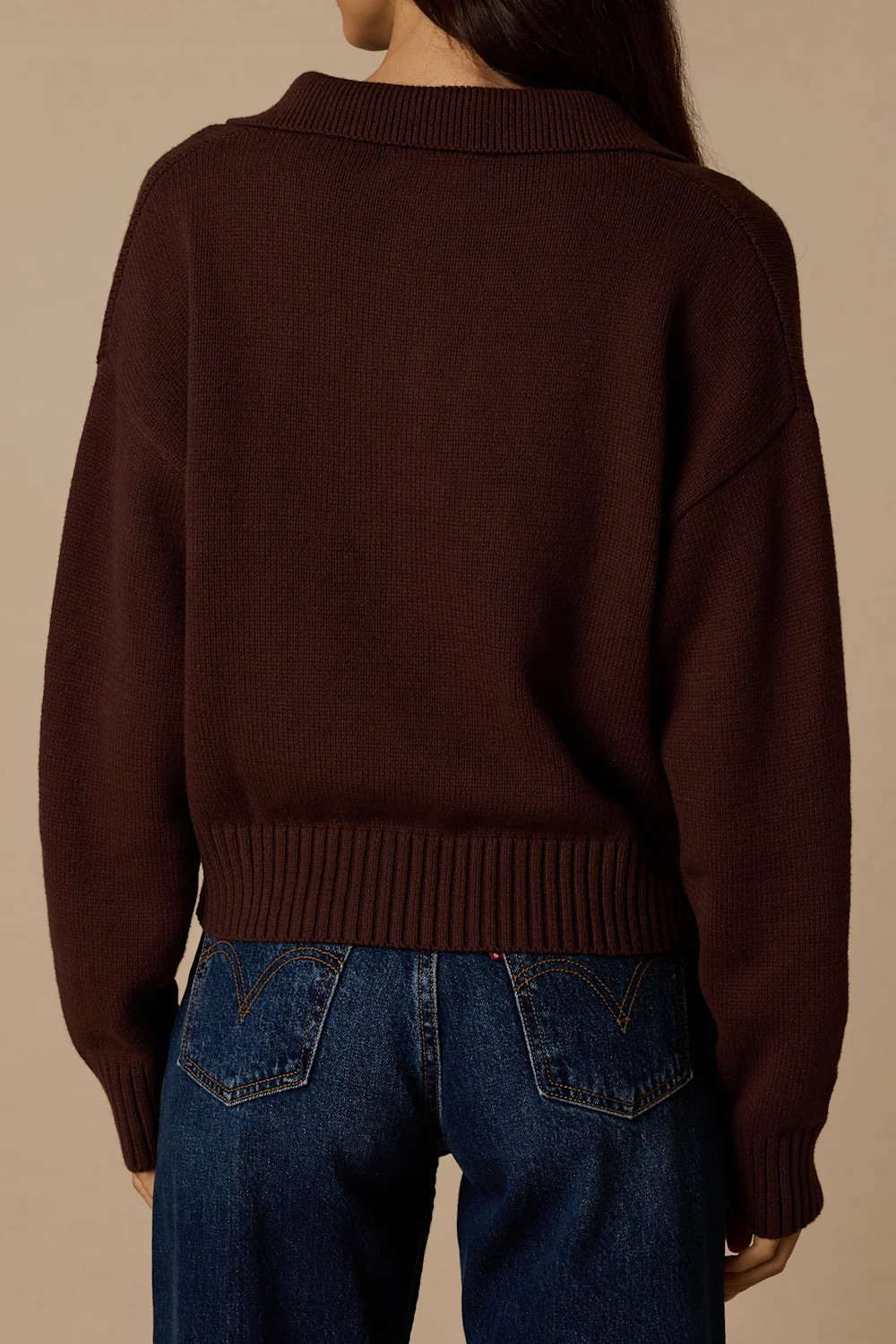 Cozy Forecast Dark Brown Collared Pullover Sweater | Lulus