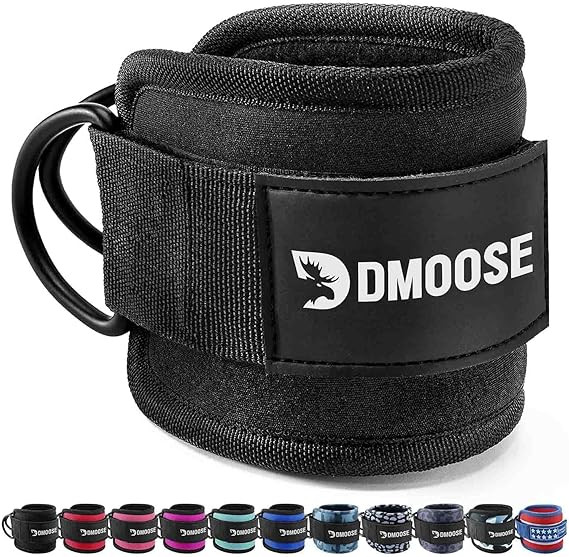 DMoose Ankle Strap for Cable Machine - One Size Fit with Premium Padding, Glute Kickback Ankle St... | Amazon (US)