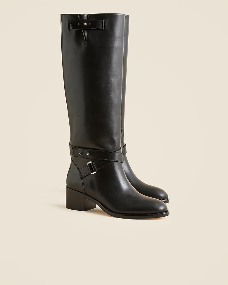 Ryder knee-high boots in leather | J. Crew US