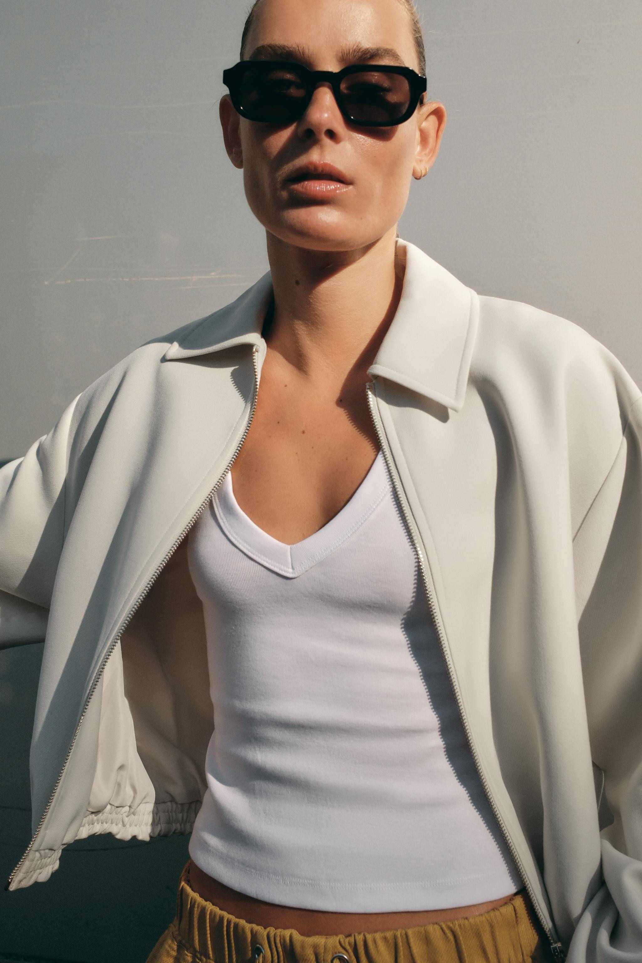 PUFFED ZIPPERED BOMBER JACKET | Zara US