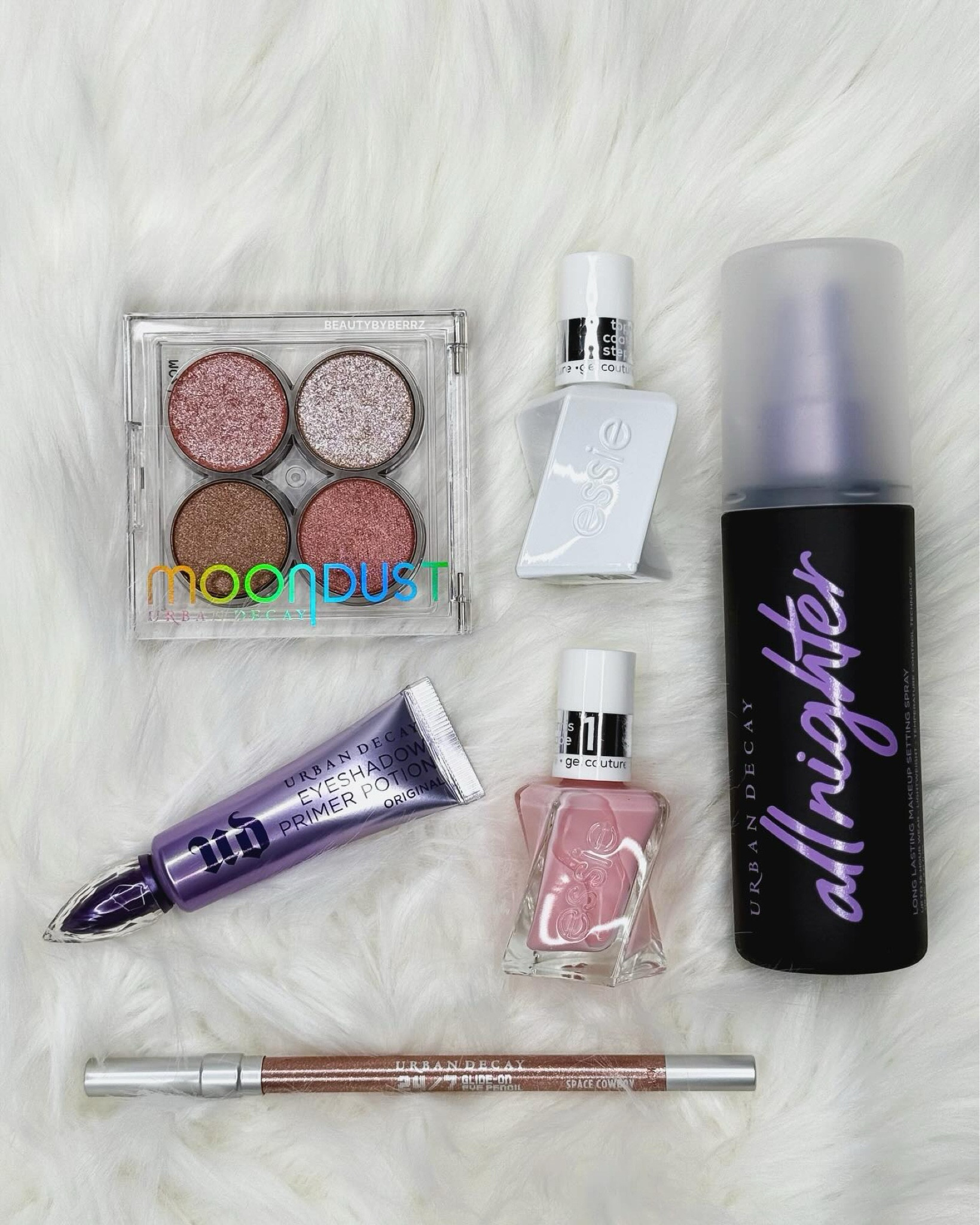 @urbandecaycosmetics & @essie sent over new, must-have and iconic products to help take glam, to the next level. 

Products:
✨ Moondust Space Cowboy Eyeshadow Quad Palette
💜 Eyeshadow Primer Potion
💅🏻 Gel Couture Nail Color Step 1 in #49 Gossamer Garments
🤍 Gel Couture Top Coat Step 2 
💜 All Nighter Long Lasting Makeup Setting Spray
🤎 24/7 Glide-On Eye Pencil in Space Cowboy

💬 I already love the Eyeshadow Primer Potion, All Nighter Setting Spray and Essie nail polishes are my favourite! I’m excited to create some new looks! 

*PR/gifted

#LTKGiftGuide #LTKHoliday #LTKBeauty