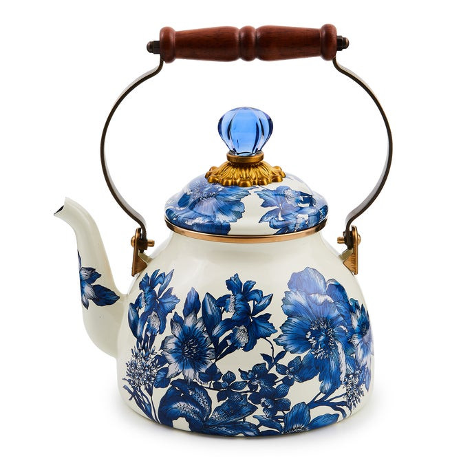 Royal English Garden 2 Quart Tea Kettle | MacKenzie-Childs