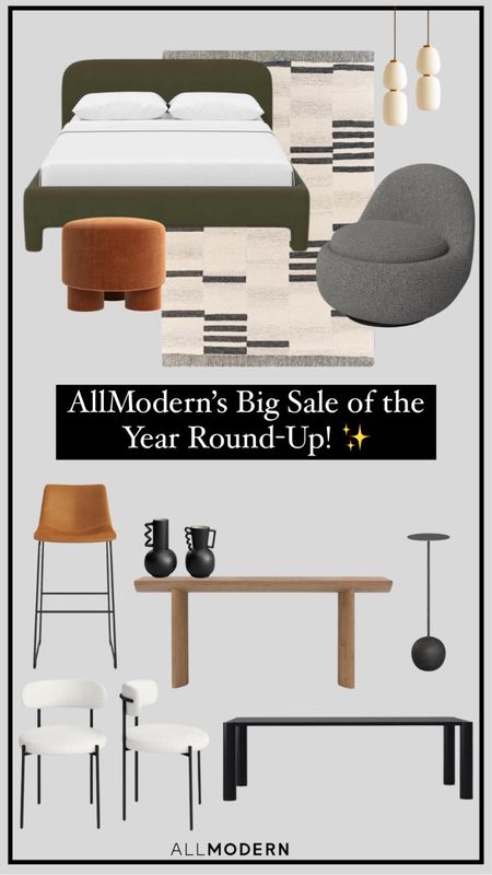  It's time to load up those carts because @AllModern’s Big Sale of the Year is almost here! The sale goes live on 5/4 through 5/6, so check out my round-up and get inspired! 

Everything in my round-up is up to 70% off plus fast and free shipping! #AllModernPartner
