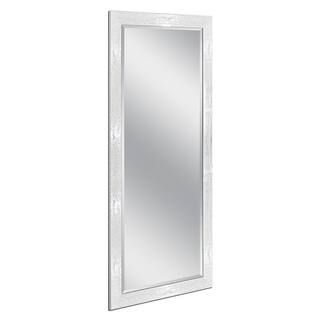 30 in. W x 64 in. H Framed Rectangular Beveled Edge Bathroom Vanity Mirror in Chrome, white | The Home Depot