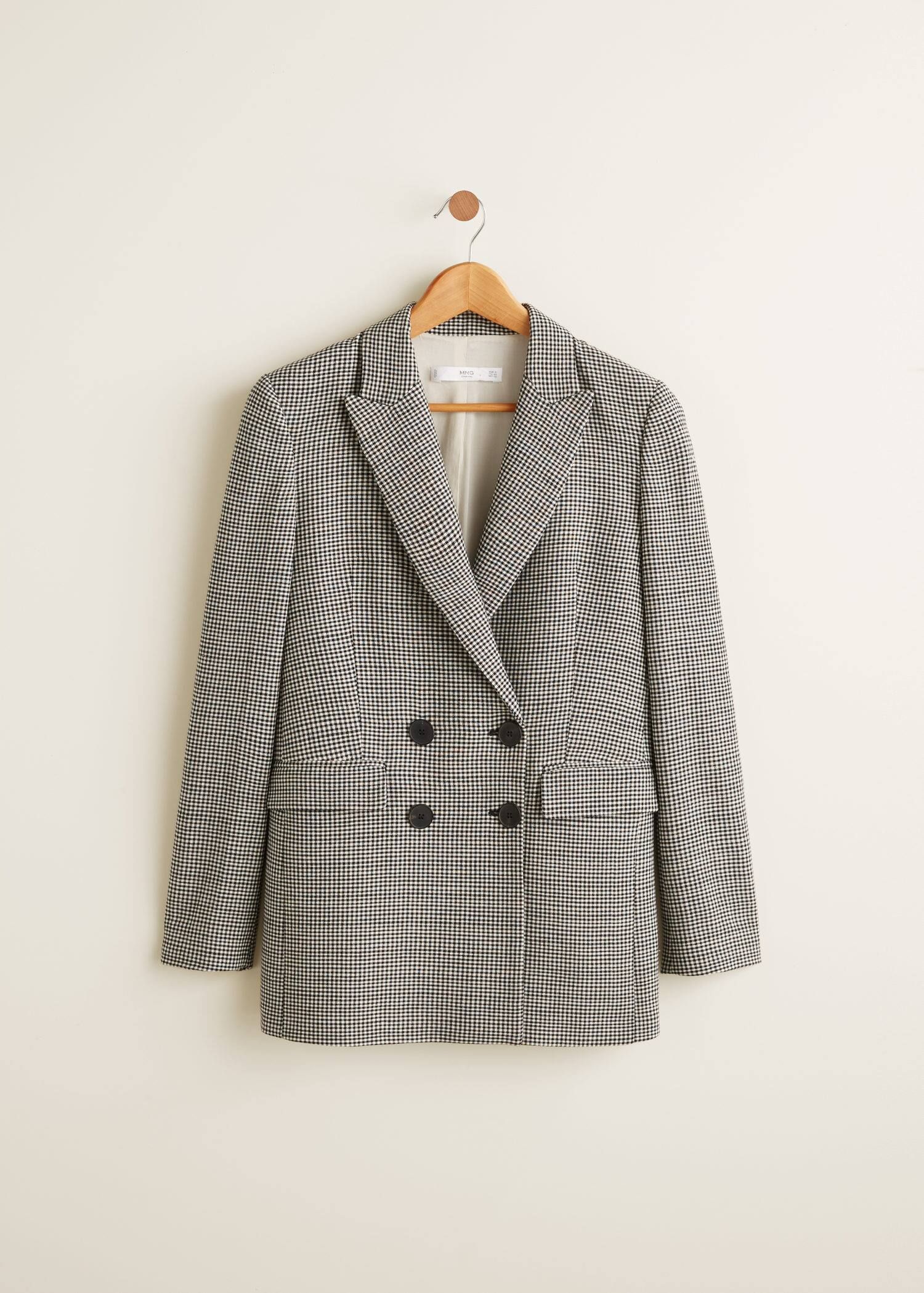 Gingham blazer | MANGO (US)