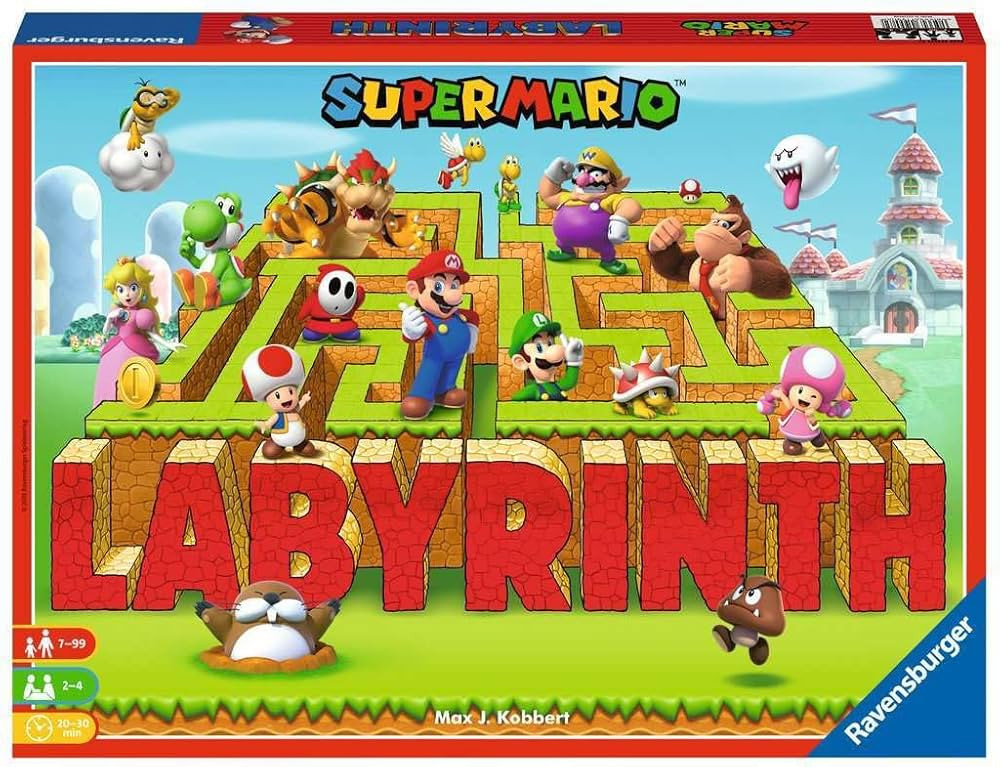 Ravensburger Super Mario Bros. Labyrinth Board Game for 2 - 4 Players | 7 Years and up | Moving M... | Amazon (CA)