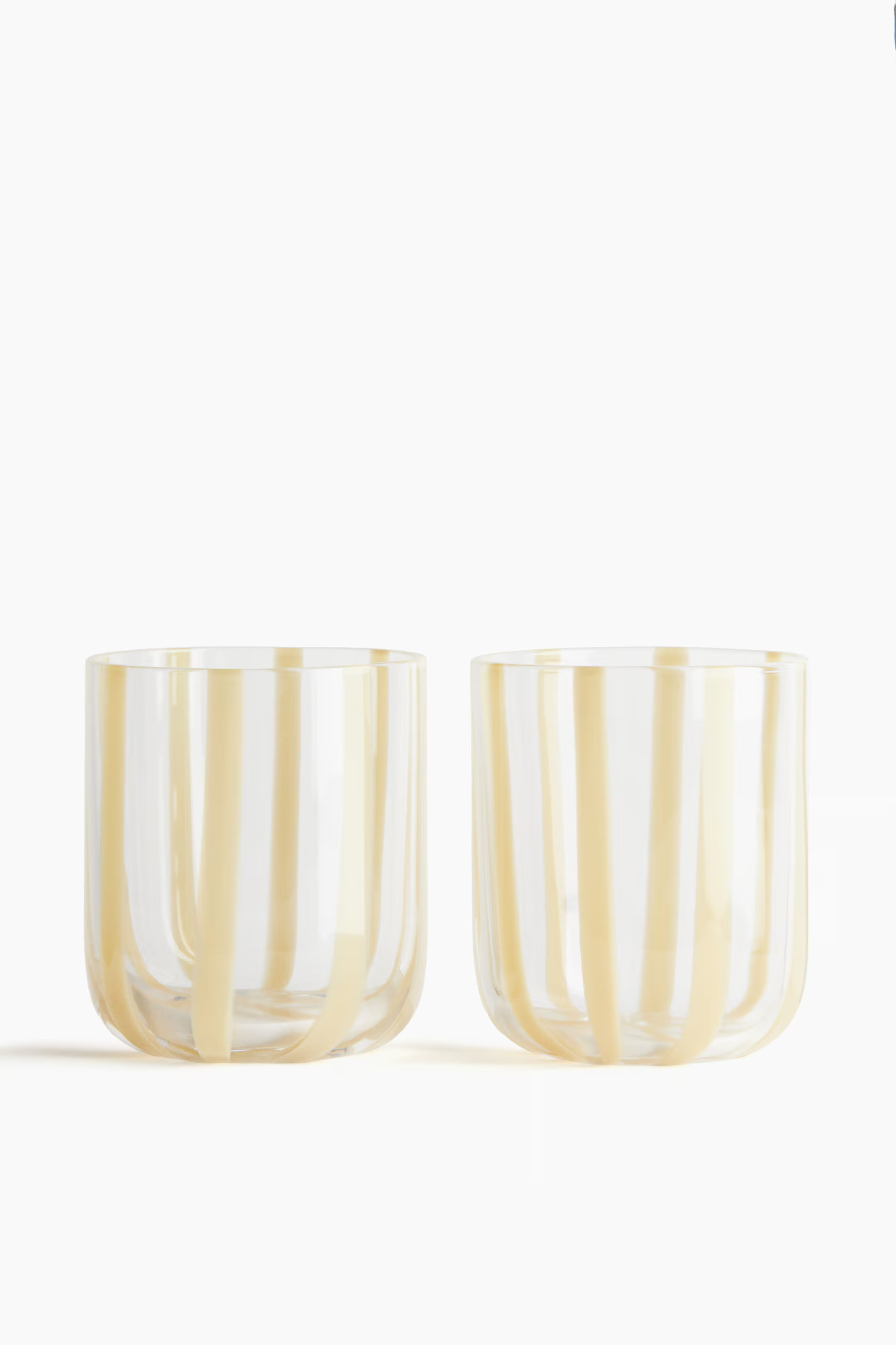 2-pack patterned tumblers | H&M (UK, MY, IN, SG, PH, TW, HK)