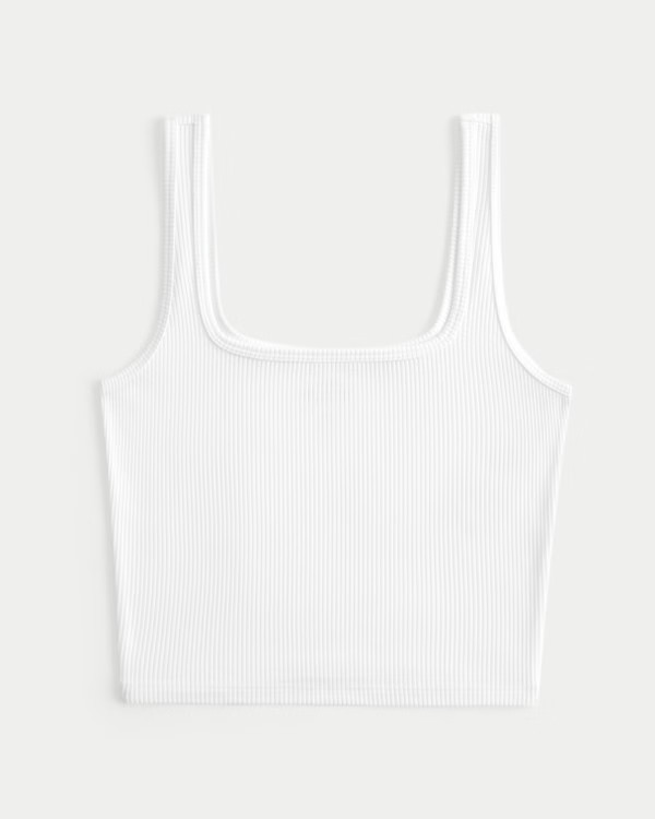 Ribbed Seamless Fabric Tank | Hollister (US)