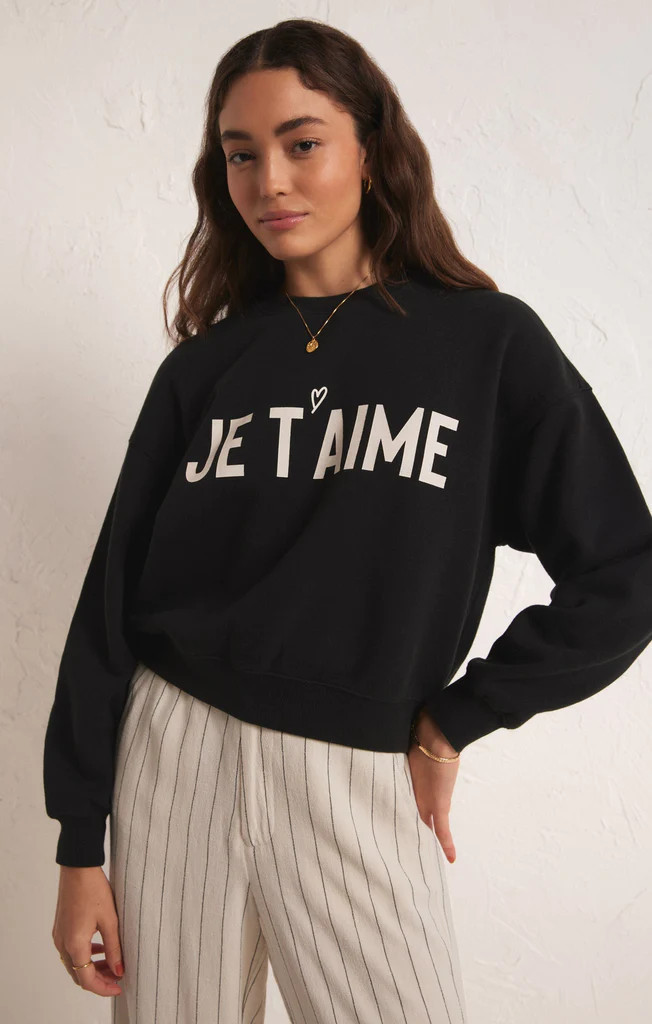 Je Taime Sweashirt | Z Supply