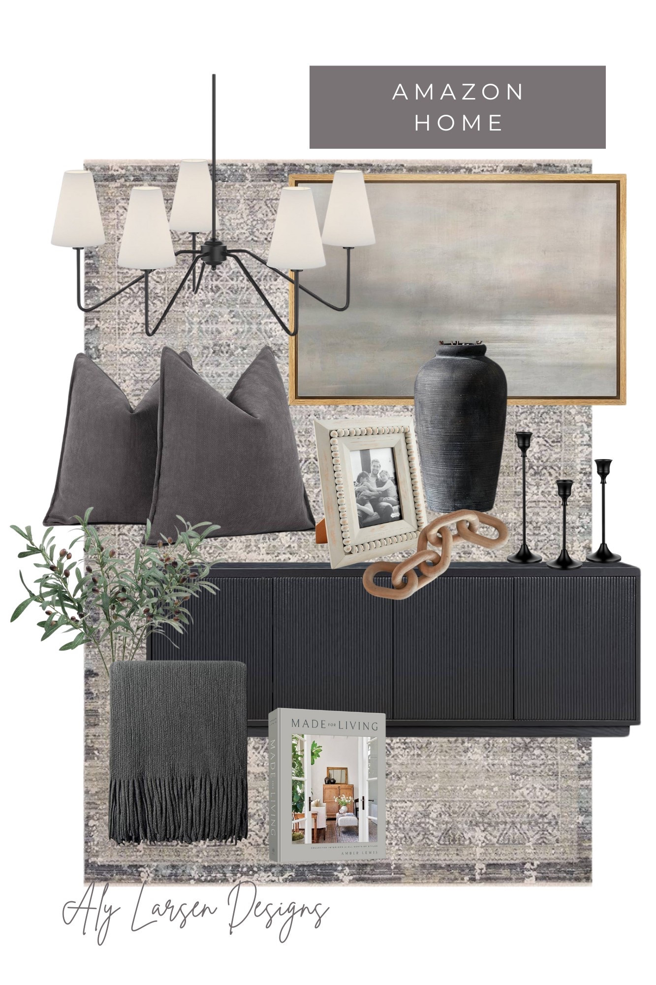 Grey and black living room mood board
Amazon home decorr

#LTKStyleTip #LTKHome