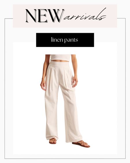White linen pants for spring and summer!🙌🏼