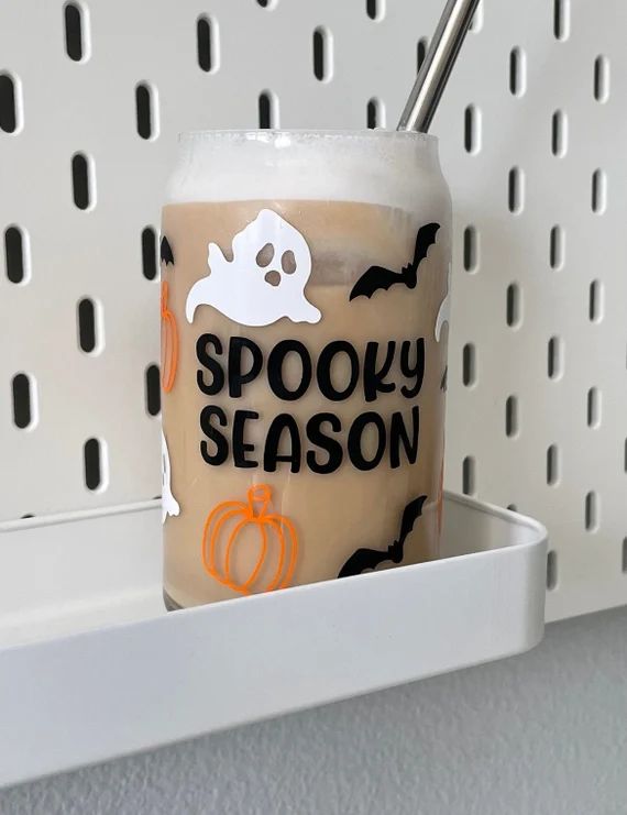 Halloween Iced Coffee Cup I Spooky Season Iced Coffee Cup I | Etsy | Etsy (US)