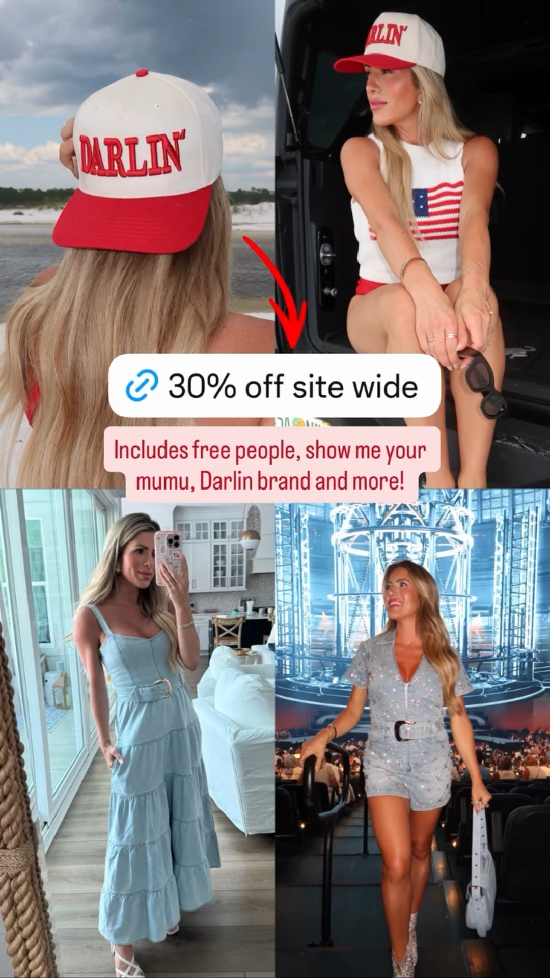 Includes free people, show me your mumu, Darlin brand and more!  @glitzybella1