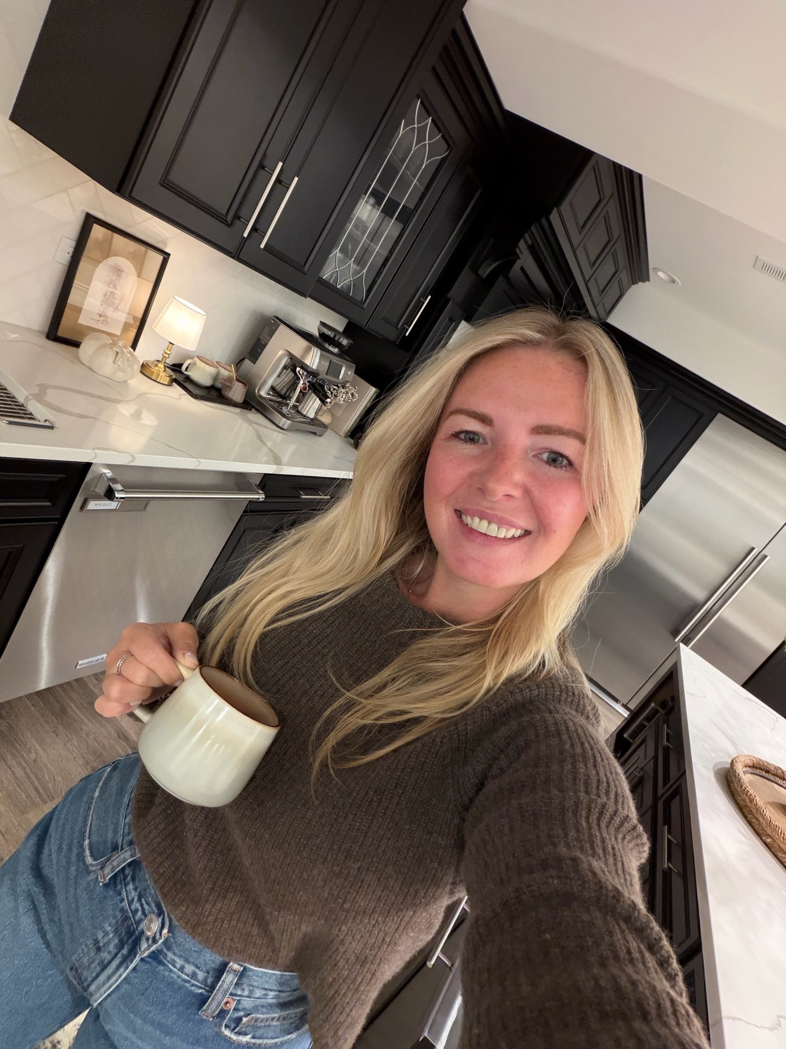 Sweater weather & coffee in hand 🍂🤎

#LTKootd #LTKSeasonal #LTKdayinmylife