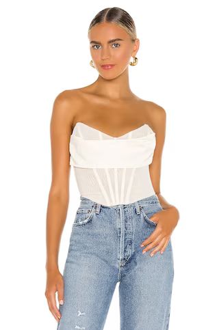 NBD Hailee Bustier Top in Ivory from Revolve.com | Revolve Clothing (Global)