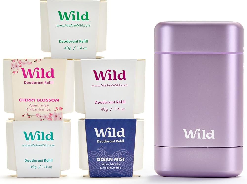 Wild - The Full Monty Starter Kit - Purple Case with Refills in a Variety of Fresh Scents 5 x 1.4... | Amazon (US)