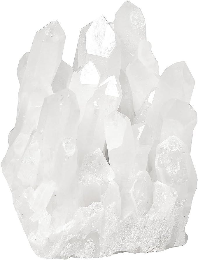 Jovivi Irregular Natural Healing Clear Quartz Crystal Cluster Rock Minerals Druzy Geode Specimen ... | Amazon (US)