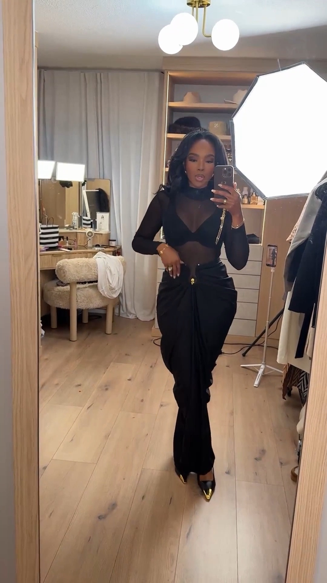 This black dress is pure main character energy 🖤

The sheer detailing, draped silhouette, and gold hardware accents make this look feel straight off a luxury runway. Such a bold statement piece while still looking elegant and elevated at the same time.

Perfect for birthday dinners, upscale date nights, vacations, girls night, special events, and cocktail parties.

📏 Measurements: 5’4”, 138 lbs, 34D bust, 27” waist, 40” hips

Favorite this look for your next night out ✨

black evening dress, luxury inspired outfit, sheer black dress, classy night out outfit, vacation dinner outfit, birthday dress women, elegant black gown, statement dress outfit, upscale dinner look, fashion forward outfit, glamorous evening dress, date night style

Follow me on Instagram and YouTube @kirasfashionfinds

#LTKStyleTip #LTKSeasonal #LTKPartyStyle