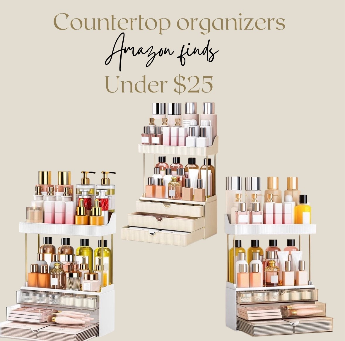 Counter organizers under $25!

#LTKselfcare #LTKgrwm #LTKFindsUnder50