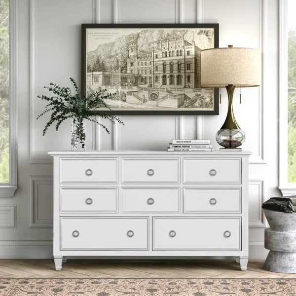 Arnedo 8-Drawer Solid Wood Dresser | Wayfair North America