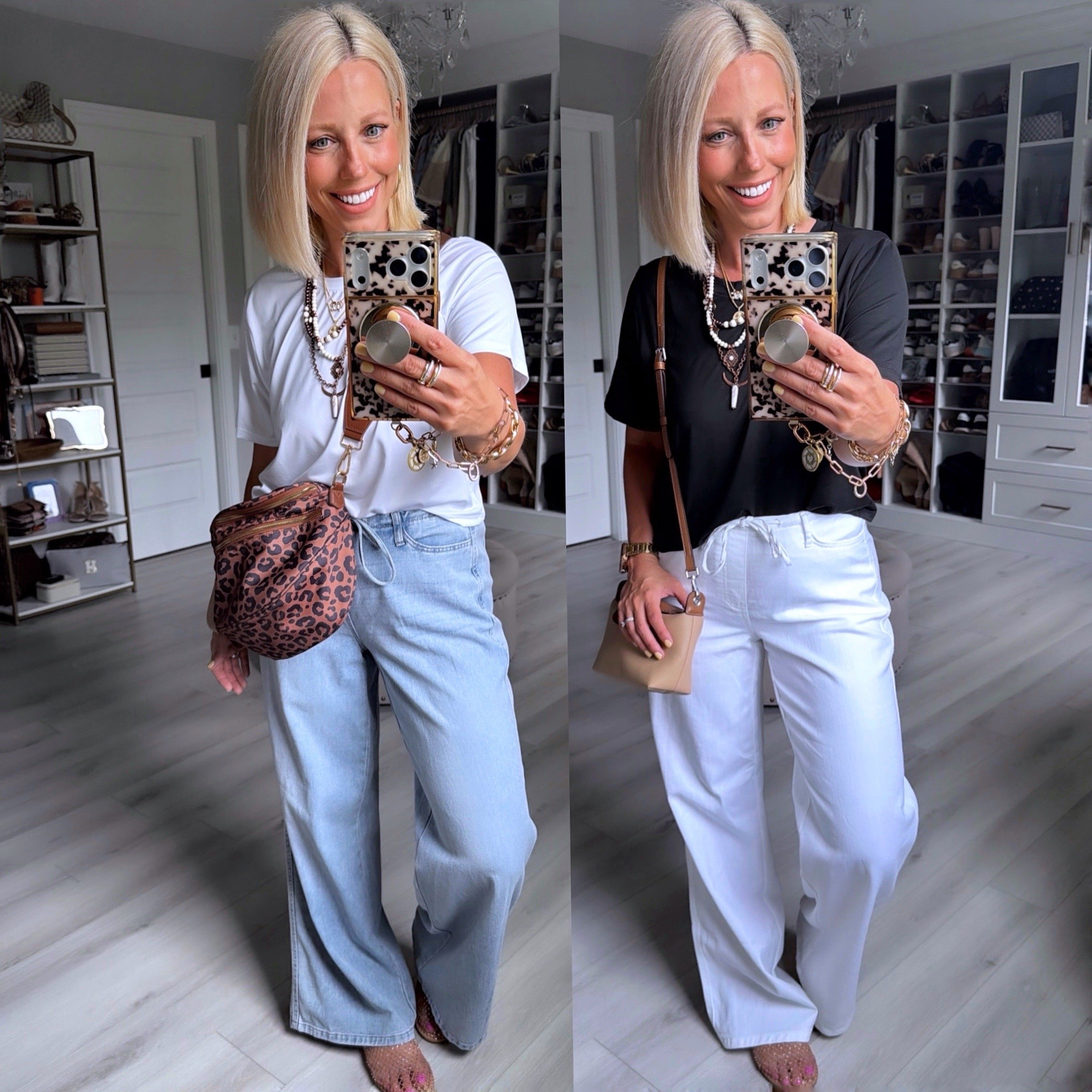 These Walmart denim drawstring pants are the definition of comfy and cute! 🙌✨ Lightweight, relaxed fit, and so easy to style for everyday outfits. Whether you’re running errands, heading to brunch, or traveling this summer, these affordable Walmart fashion finds are a must-have.

✔️ Comfortable drawstring waist
✔️ Trendy wide-leg denim look
✔️ Perfect for casual summer outfits
✔️ Budget-friendly fashion find

⬇️⬇️⬇️
Pants small
Tees size medium but have small too and like both sizes! 

If you love effortless style, add these Walmart jeans to your cart ASAP! 💙

#WalmartFashion #WalmartFinds #DenimPants #DrawstringPants #SummerOutfits #AffordableFashion #CasualStyle #EverydayOutfit #FashionFinds #BudgetFriendlyFashion #WideLegJeans #ComfyStyle

#LTKSaleAlert #LTKootd #LTKmomlife